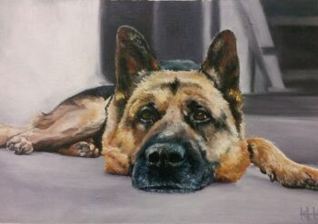 Custom Pet Portrait (Oil/ Acrylic Painting) - Deposit