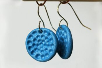 Sky Blue Hoop Earrings