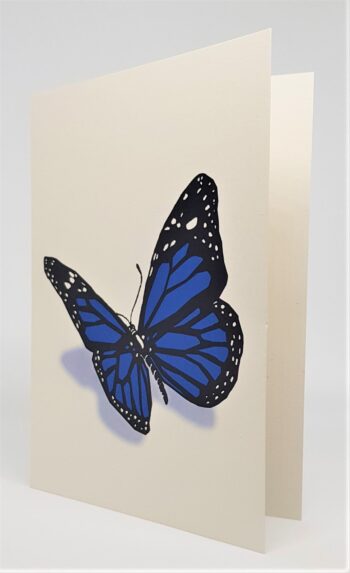 Butterfly (Blue), Greeting Card - Image 2