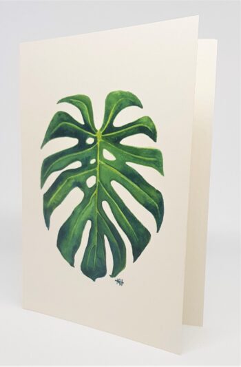 Monstera Leaf, Greeting Card - Image 2